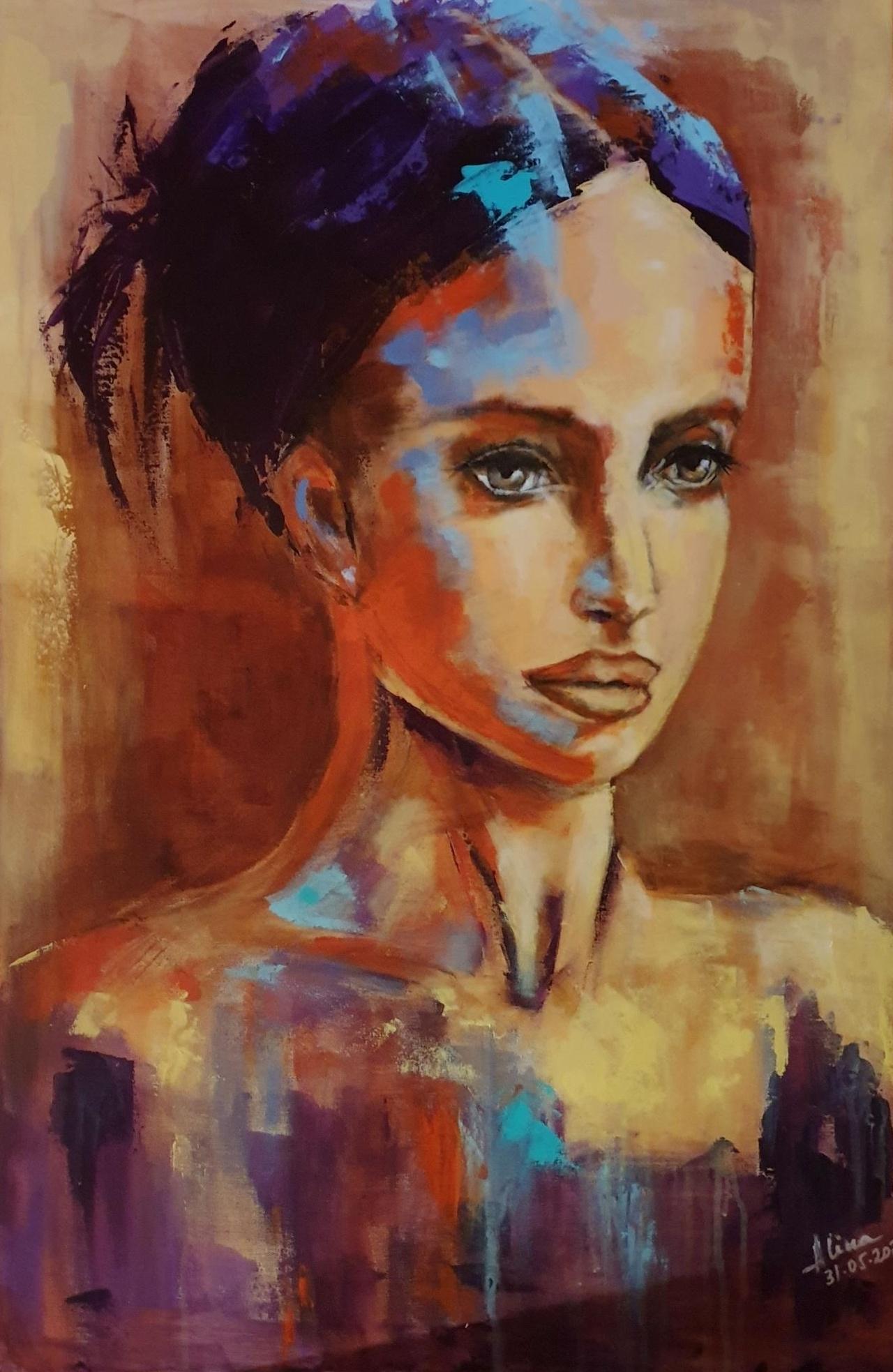 ArteDiAlina.com painting: Bright eyes